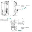 GROHE - Pack WC suspendu sans bride Start Round + Abattant frein de chute + Bâti-support autoportant + Plaque chromée - vignette