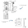 GROHE - Bâti-support autoportant Solido  + Plaque commande Skate Cosmopolitan Cool Sunrise - vignette