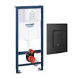 GROHE - Bâti-support mur porteur Rapid SL Project avec plaque commande Even noir mat - vignette
