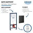 GROHE - Bâti-support mur porteur Rapid SL Project avec plaque commande Even noir mat - vignette