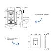 GROHE - Bâti-support mur porteur Rapid SL Project avec plaque commande Even noir mat - vignette