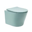 SWISS AQUA TECHNOLOGIES - Infinitio WC suspendu sans bride en céramique avec abattant SoftClose, vert mat (SATINF010RREXPLGEM) - vignette