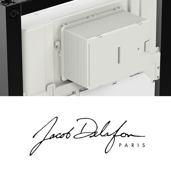 JACOB DELAFON - Pack bâti support WC autoportant 3/6L + plaque blanche - large