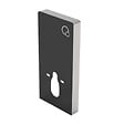 SWISS AQUA TECHNOLOGIES - Glass bâti-support pour WC suspendu, hauteur 100,3 cm, double chasse 3/6 L, noir (SATAMGBL-FR) - vignette