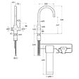 ROCA - Robinet cuisine bec standard Aquafy chromé avec cartouche filtre à eau - vignette
