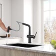 GROHE - Grohe K400 Evier en quartz composite avec égouttoir réversible 780x500 mm + Ceramia Timeless mitigeur (G31639TML1BM-SET) - vignette