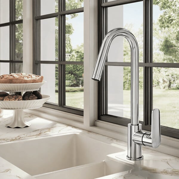 VITRA - Robinet de cuisine haut VitrA Minimax Round chromé - large