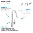 VITRA - Robinet de cuisine haut VitrA Minimax Round chromé - vignette