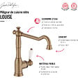 JACOB DELAFON - Robinet cuisine Louise bronze - vignette