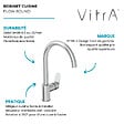 VITRA - Robinet de cuisine bec haut VitrA Flow Round Chromé - vignette