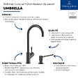 VILLEROY ET BOCH - Robinet cuisine  Umbrella + Distributeur de savon Anthracite - vignette