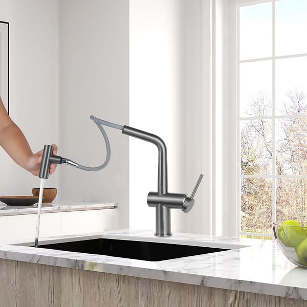 GROHE - Grohe K400 Evier en quartz composite avec égouttoir réversible 780x500 mm + Ceramia Timeless mitigeur (G31639TML1BGM-SET) - large