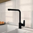 VITRA - Robinet de cuisine bec haut VitrA Flow Square noir mat - vignette