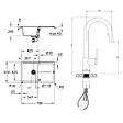 GROHE - Grohe K400 Evier en quartz composite avec égouttoir réversible 780x500 mm + Ceramia Timeless mitigeur (G31639TML2BM-SET) - vignette