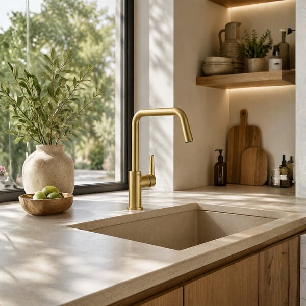 GROHE - Robinet cuisine bec haut Start Cool Sunrise - large