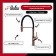 OLFA - Robinet de cuisine avec douchette Ortence bronze cuivre - vignette