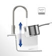 VILLEROY ET BOCH - Robinet cuisine  Umbrella flex + Distributeur de savon Acier massif - vignette