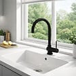 VITRA - Robinet cuisine rabattable VitrA Masterline noir mat - vignette