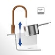 VILLEROY ET BOCH - Robinet cuisine  Umbrella flex + Distributeur de savon Bronze - vignette