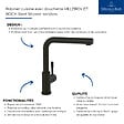 VILLEROY ET BOCH - Robinet cuisine avec douchette  Steel Shower window noir mat - vignette