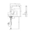 VILLEROY ET BOCH - Robinet cuisine avec douchette  Steel Shower window noir mat - vignette