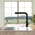 VILLEROY ET BOCH - Robinet cuisine avec douchette  Steel Shower window noir mat - vignette