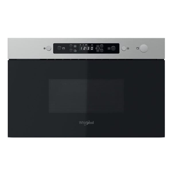 WHIRLPOOL - Micro-ondes encastrable 22 L, 750 W, sécurité enfant, acier inoxydable (MBNA910X) - large