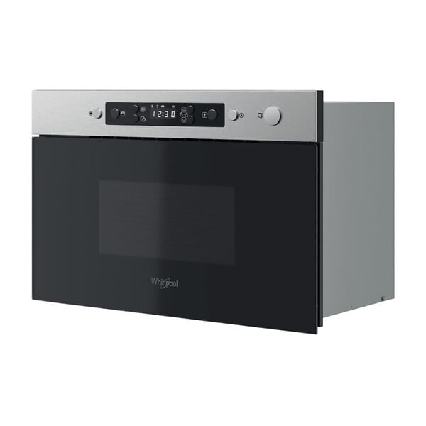 WHIRLPOOL - Micro-ondes encastrable 22 L, 750 W, sécurité enfant, acier inoxydable (MBNA910X) - large