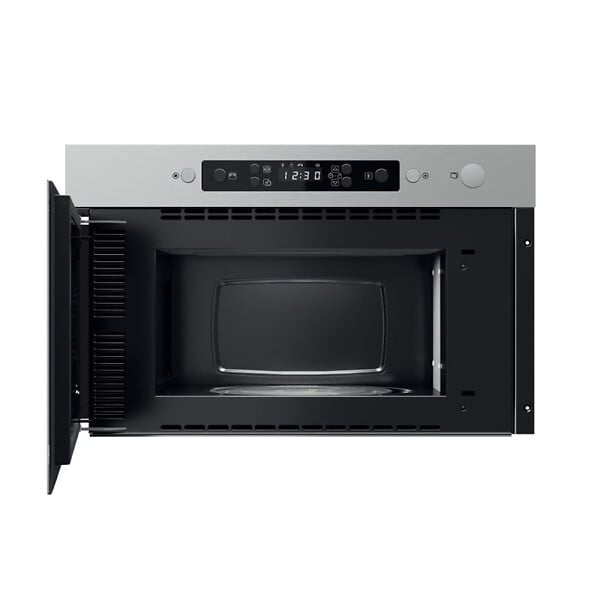 WHIRLPOOL - Micro-ondes encastrable 22 L, 750 W, sécurité enfant, acier inoxydable (MBNA910X) - large