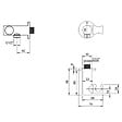 VILLEROY ET BOCH - Support mural pour douchette avec raccordement  Universal Showers rond noir mat - vignette