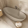 VILLEROY ET BOCH - Support mural pour douchette avec raccordement  Universal Showers rond nickel brossé - vignette