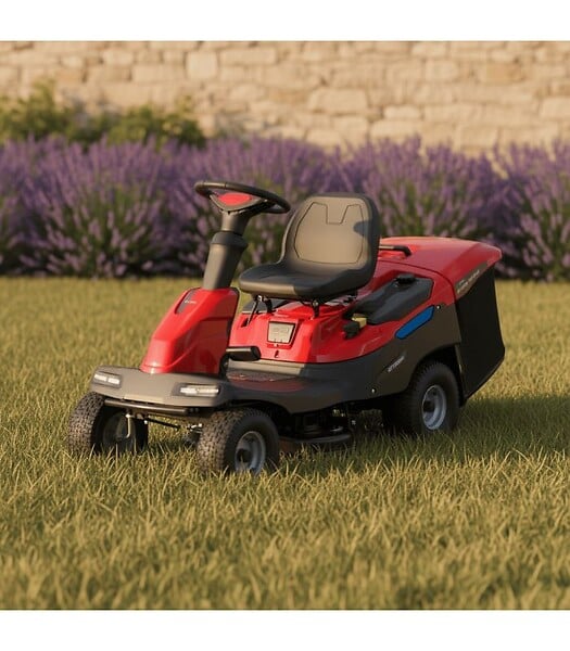 POPSTER - Tracteur tondeuse électrique 60V/60Ah, coupe 74 cm, 2500 m²/h, zéro émission - POPSTER BRM074E - large