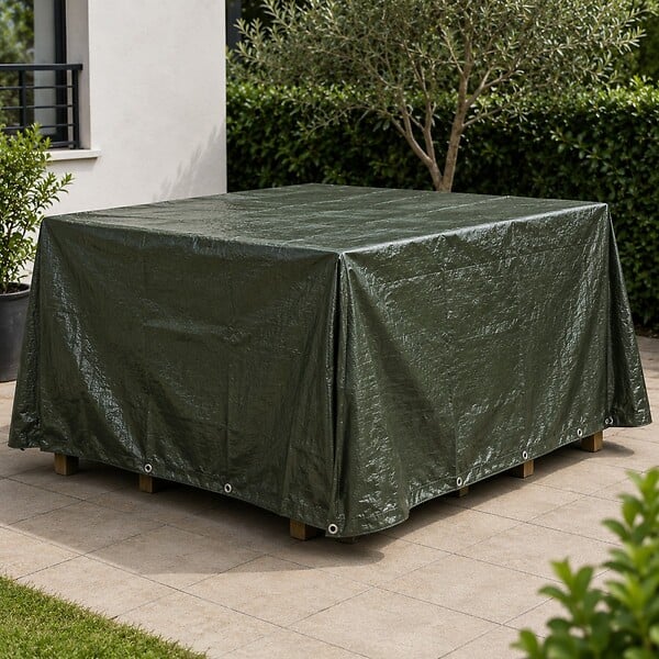 VITO - Bâche de protection 4 x 6 m Verte Etanche Protection Anti UV VITO - large