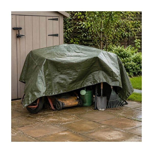 VITO - Bâche de protection 4 x 6 m Verte Etanche Protection Anti UV VITO - large