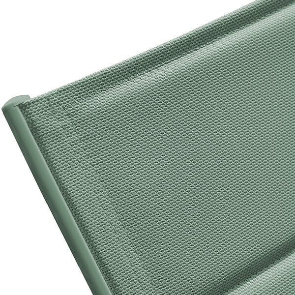 HAPPY GARDEN - Set bain de soleil et table d'appoint BARBADOS en textilène vert sauge - aluminium vert sauge - large