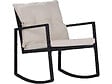 HABITAT ET JARDIN - Salon de jardin avec  2 fauteuils à bascule "Sami" - Noir/beige - vignette