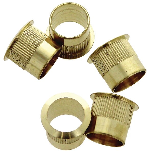 HERACLES - Entrée de batteuse diamètre 22mm hauteur 19mm finition laiton poli - HERACLES - ENTREE-LP - large