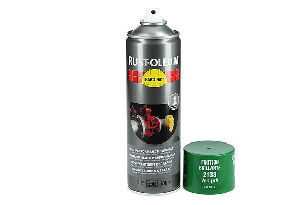 RUST-OLEUM - Couche de finition Hard Hat Ral-couleurs vert herbe RAL 6010 500ml - RUST-OLEUM - 2138 - large