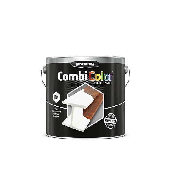 RUST-OLEUM - Primaire de protection antirouille et finition CombiColor Original blanc pur RAL 9010 seau 2,5l - RUST-OLEUM - 7392.2.5 - large