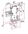 TIRARD - Serrure de portail en applique série GA levant 30mm - TIRARD - GA592302 - vignette