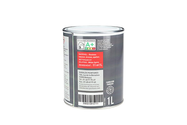 DURALEX - Peinture Finitions Glycero Satin DX18 intérieure / extérieure 1L - DURALEX - 106100211 - large