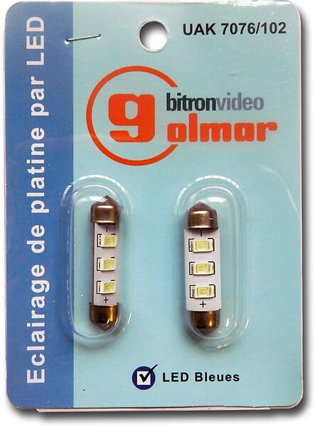 GOLMAR - lampe navette - led - bleue - bitron uak7076/102 - large