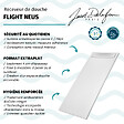 JACOB DELAFON - Receveur de douche antidérapant 140 x 90 Flight Neus acrylique rectangle blanc + bonde + capot - vignette
