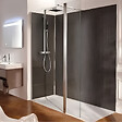 JACOB DELAFON - Receveur de douche antidérapant 140 x 90 Flight Neus acrylique rectangle blanc + bonde + capot - vignette