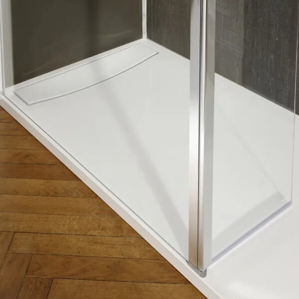 JACOB DELAFON - Receveur de douche antidérapant 170 x 80 Flight Neus acrylique rectangle blanc + bonde + capot - large