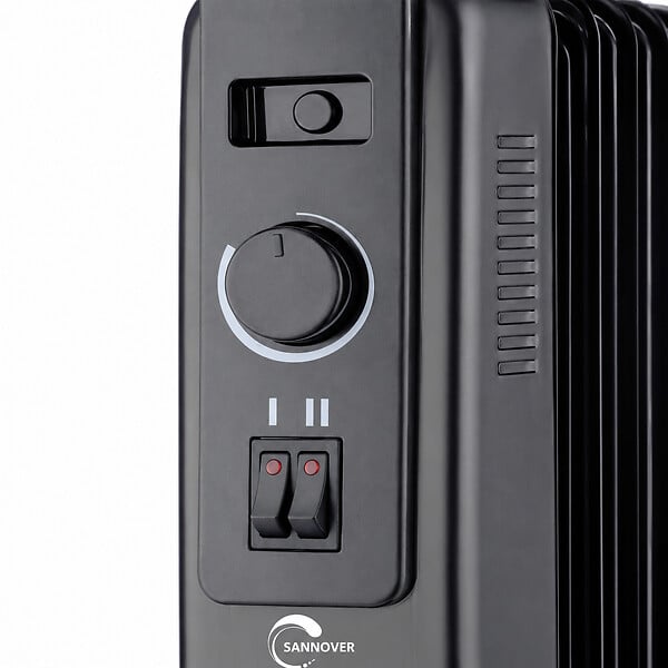 SANNOVER - Radiateur Electrique Mobile Bain d'Huile Baneos Luxe Pro Sannover 2500 W - large