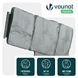 VOUNOT - Bordure de jardin plastique PP imitation pierre 5m gris clair - vignette