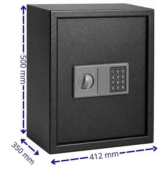 TRESORSAFE - Coffre Fort Tresorsafe  T50ED Serrure électronique avec clés de secours - large