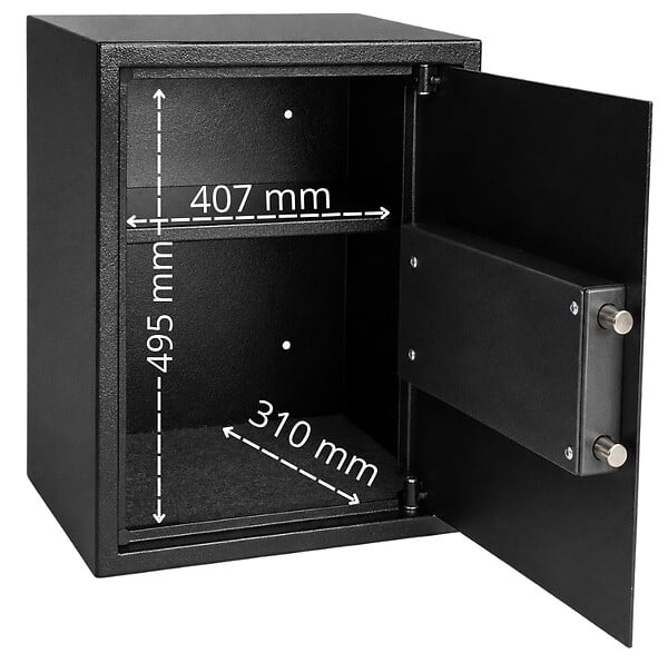 TRESORSAFE - Coffre Fort Tresorsafe  T50ED Serrure électronique avec clés de secours - large