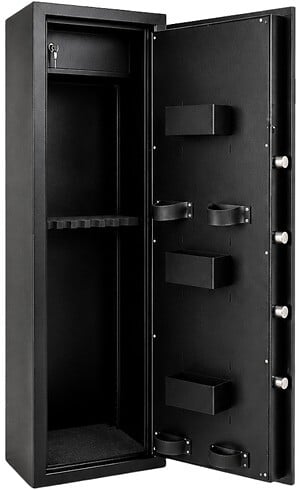 TRESORSAFE - Armoire à fusils Tresorsafe - 10 armes - Serrure électronique avec clés de secours - large